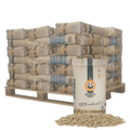 Palet de Madera de Pellets de Tejón 1/2 – 35 bolsas de 15 kg