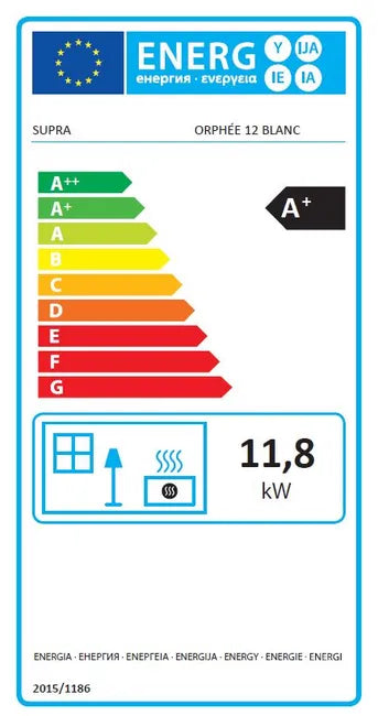 Estufa de pellet Eco ORPHÉE 12 kw