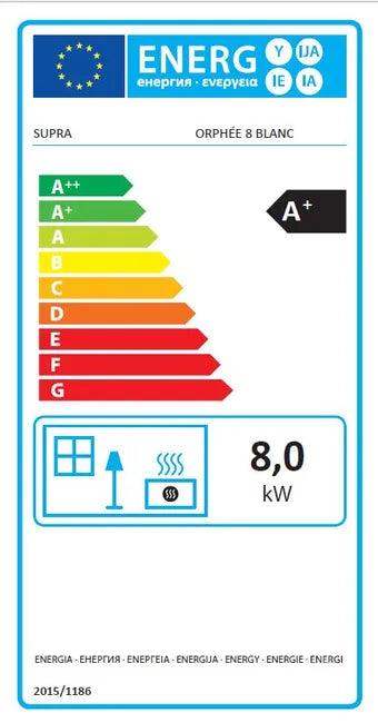 Estufa de pellet Eco ORPHÉE 6 kw